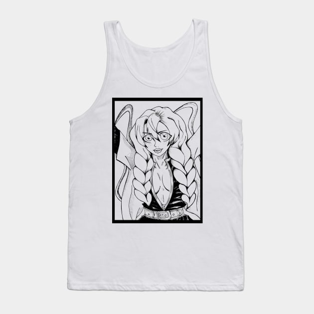 mitsuri kanroji the love hashira in demon slayer Tank Top by jorge_lebeau